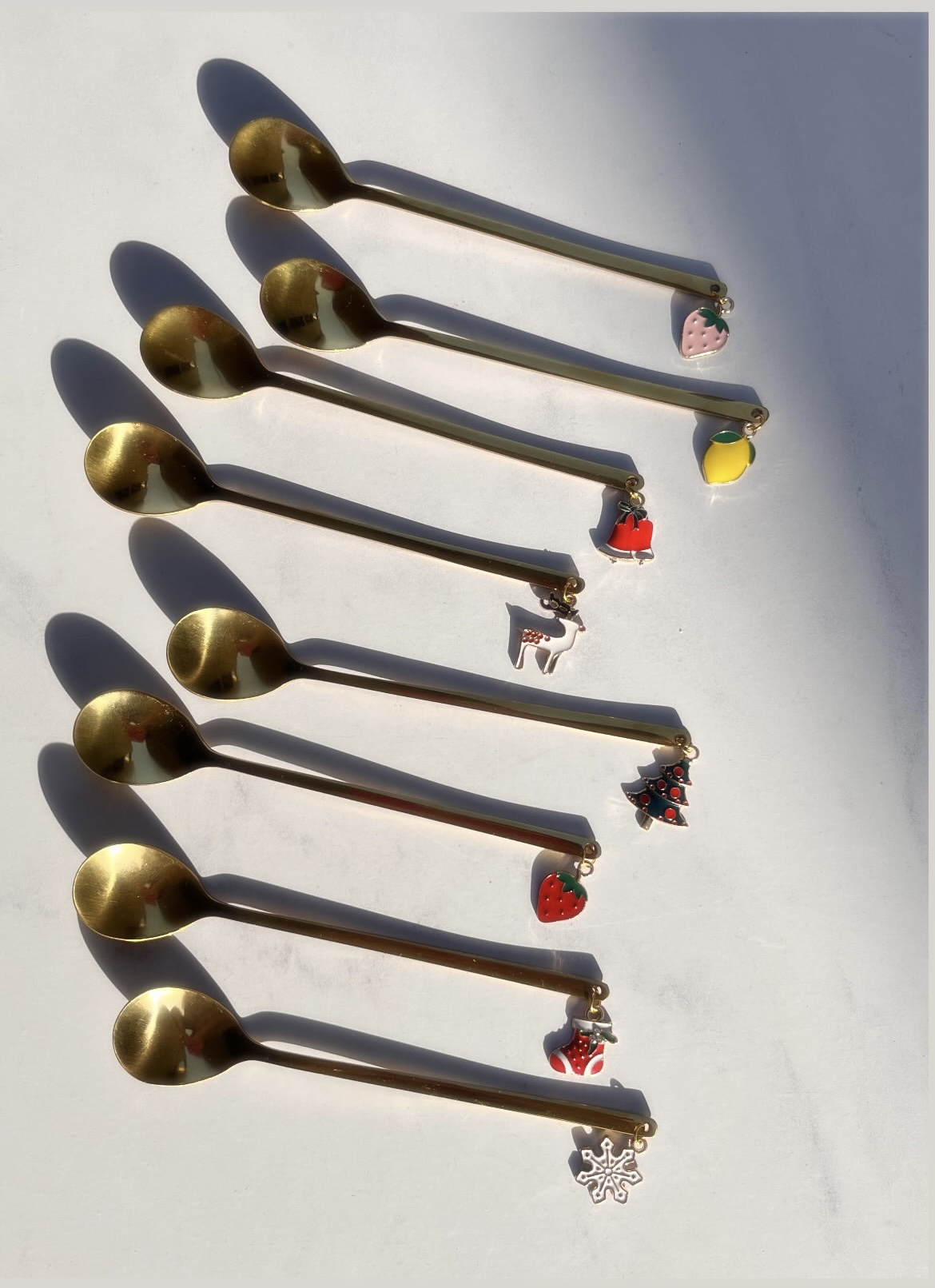 قاشق چای خوری استیل آویزدار ضدزنگ