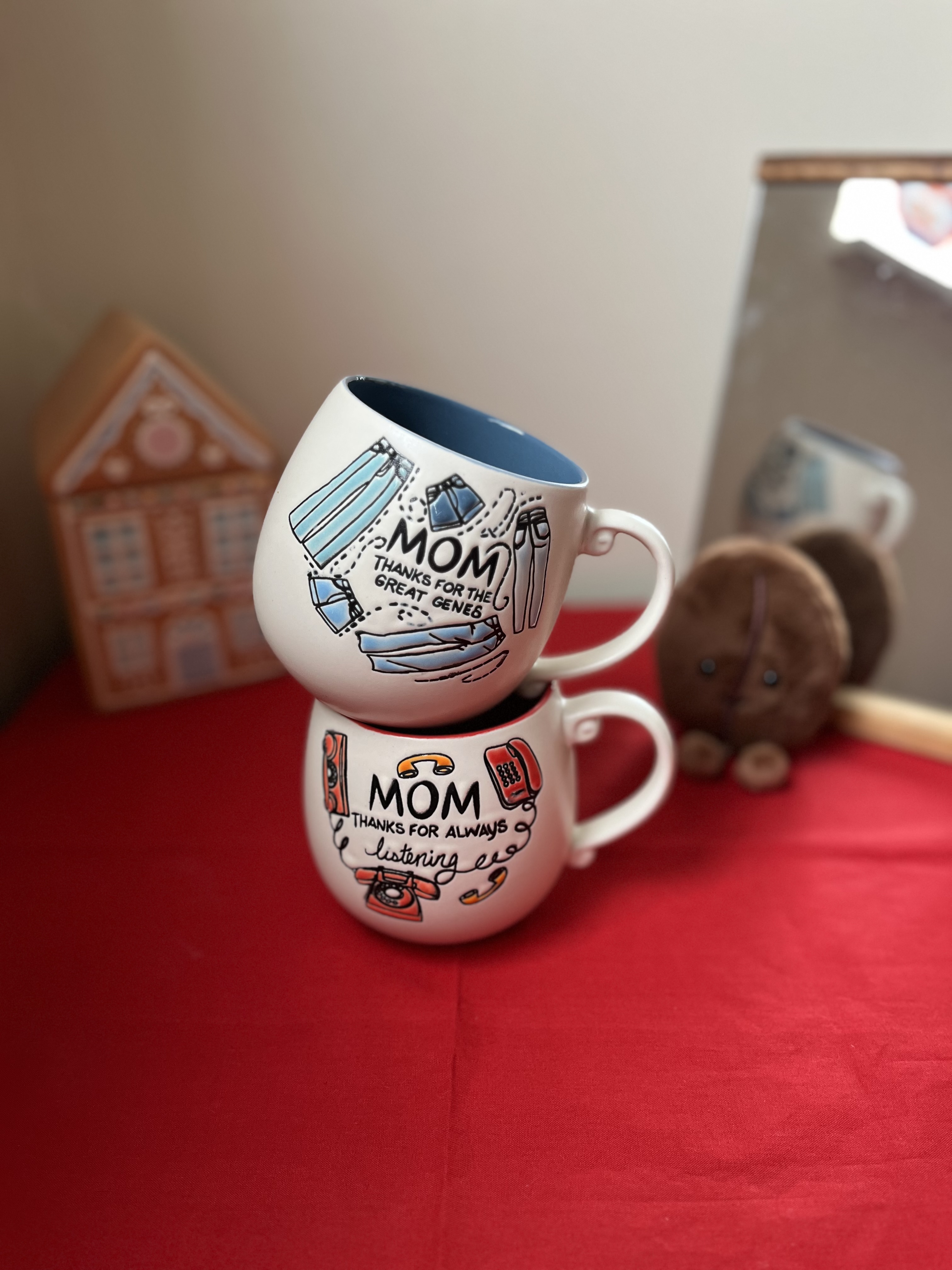 ماگ سرامیکی برجسته تکست مام mom